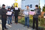 Mieszkańcy Gorzyc protestują przeciw wysokim opłatom za śmieci, 