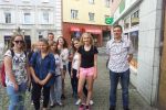 Młodzież z „Ekonomika” z przewodnikiem poznawała nasze miasto, materiały prasowe ZSE Wodzisław Śląski