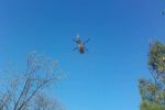 Pszowska: lądował śmigłowiec. Mężczyzna przygnieciony przez traktor, OSP Pszów