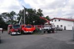 130 interwencji strażaków i 1300 mieszkańców bez prądu to bilans piątkowej nawałnicy, OSP Radoszowy w Rydułtowach