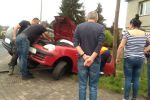 Zderzenie seicento i forda na DK78 w Gorzycach, 