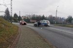 Marklowice: rozbity radiowóz i dwoje poszkodowanych, FB: Informacje drogowe 24H z powiatu Wodzisław Śląski, Rybnik