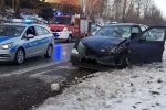 Ulica Bogumińska „stoi”. Przyczyną wypadek, FB: Informacje drogowe 24H z powiatu Wodzisław Śląski, Rybnik