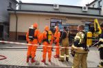 Lubomia: Trujący gaz wydobywał się z piwnicy GOK-u. Opał wszedł w reakcję z wodą, OSP Lubomia