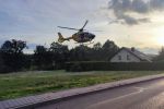 Dachowanie pojazdu, upadek z wysokości. Intensywny weekend strażaków, OSP Połomia/Mszana