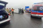 Godów: Wypadek busa na A1 w Łaziskach. Podróżowali nim Ukraińcy, 