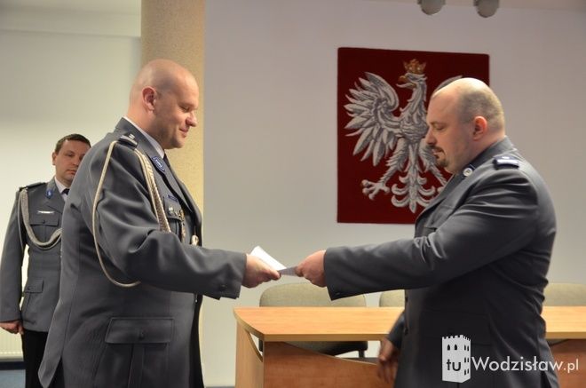 Nominacje Krzysztof Justyński odebrał od komendanta wojewódzkiego