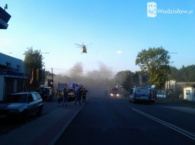 Poważny wypadek w Radlinie. Ciężarówka zderzyła się z motocyklem (zdjęcia), Maciej Smusz
