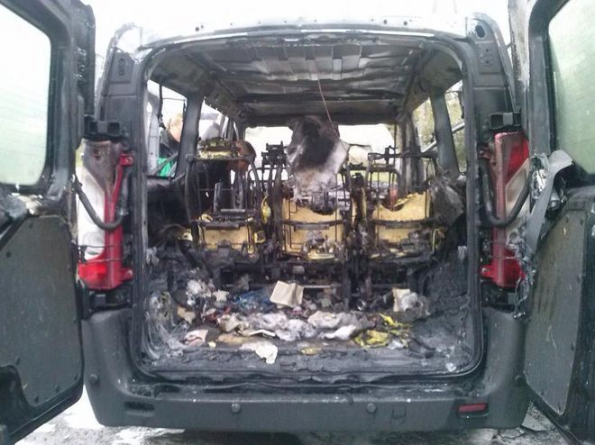 Mszana: spłonął bus, a gmina zorganizowała pomoc dla podróżnych, UG Mszana