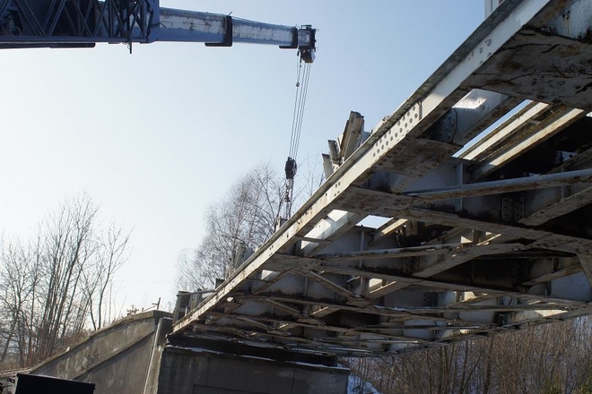 Rozbiórka wiaduktu, Moszczeńska zamknięta
