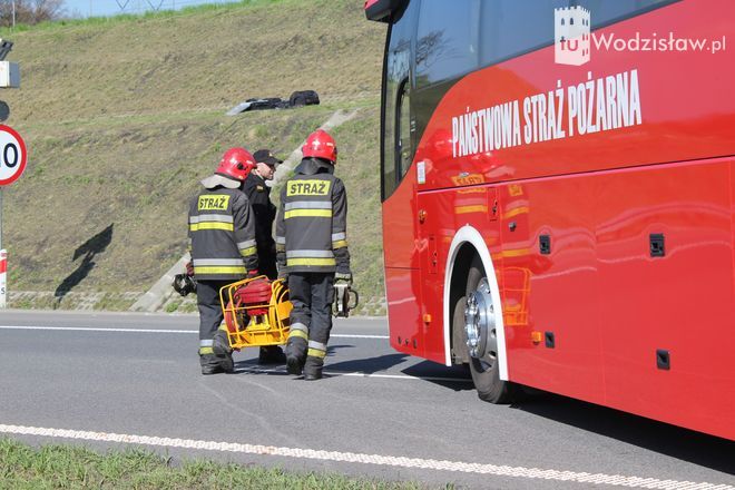 Wypadek dwóch autobusów na A1. Ćwiczenia, mk