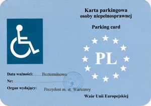 Ważna informacja na temat kart parkingowych dla osób niepełnosprawnych, 