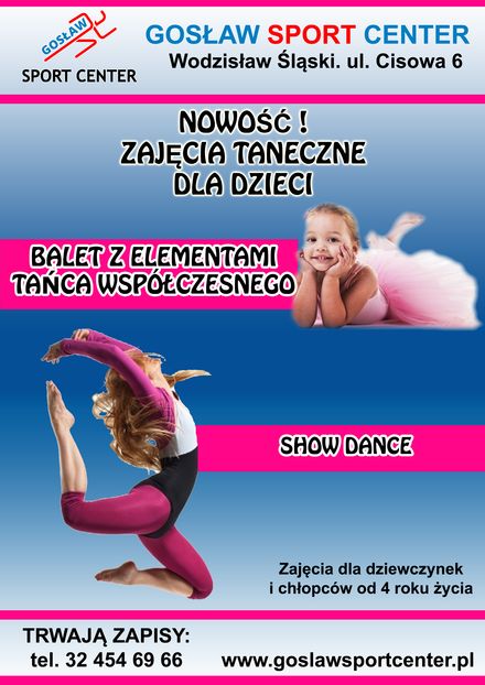 Zajęcia taneczne dla dzieci w Gosław Sport Center, materiały prasowe