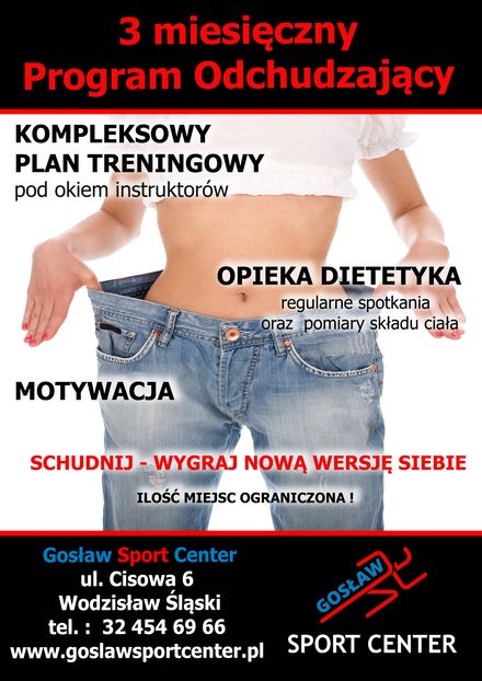 Gosław Sport Center: 3 miesięczny program odchudzający, materiały prasowe