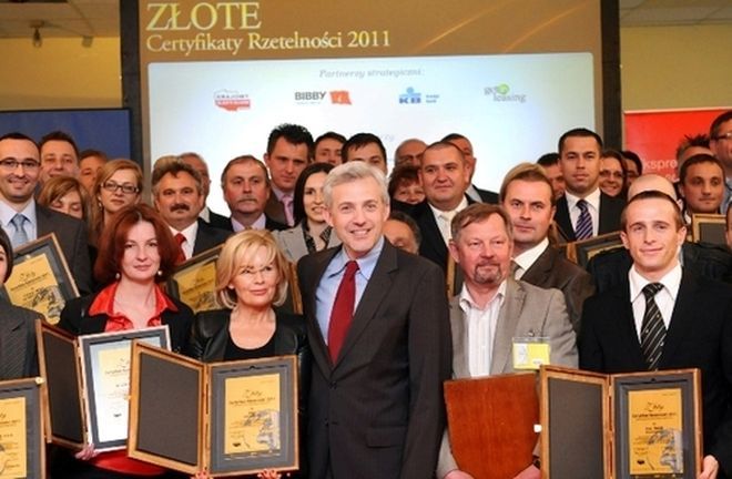 Złoty Certyfikat Rzetelności trafił w ręce właścicieli firmy Barosz Gwimet Sp. z o.o. z Marklowic