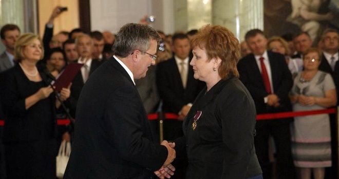 Burmistrz Radlina wyróżniona Złotym Krzyżem Zasługi prezydenta RP