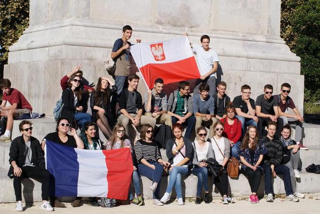 Uczniowie wodzisławskiej „Jedynki” na południu Francji, materiały prasowe