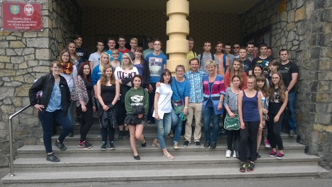 Uczniowie z Niemiec z wizytą w Zespole Szkół Ponadgimnazjalnych w Radlinie, materiały prasowe