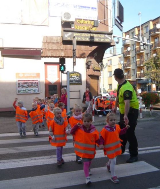 Strażnicy Miejscy uczyli dzieci, jak zachowywać się na drodze, materiały prasowe UM Radlin