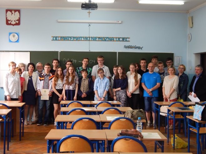 Na Skalnej rozstrzygnięto konkurs matematyczny Sowa, materiały prasowe Liceum w Rydułtowach 
