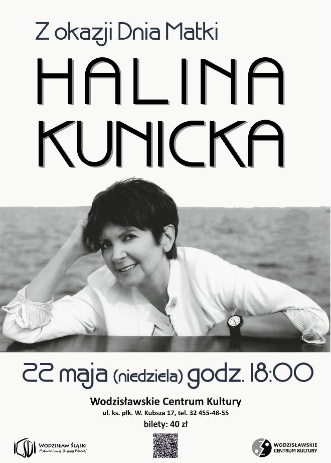 Muzyczny prezent na Dzień Matki w WCK. Wystąpi Halina Kunicka (wygraj bilety), materiały prasowe