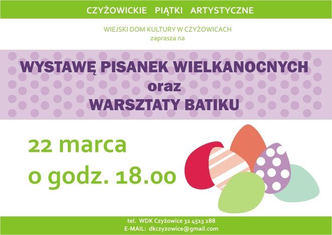 Wielkanocne warsztaty w Czyżowicach, Materiały prasowe