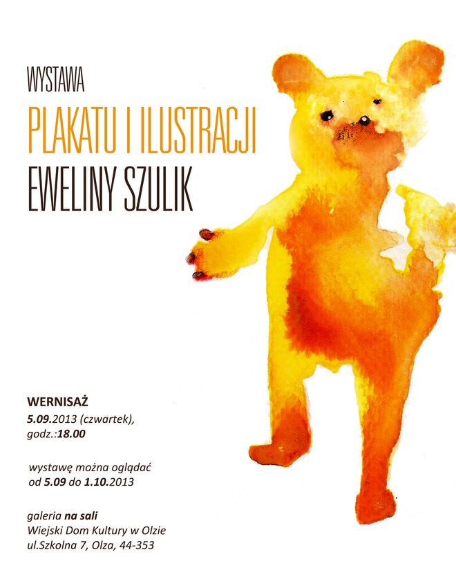 Wystawa plakatu i ilustracji od jutra w WDK Olza, Materiały prasowe