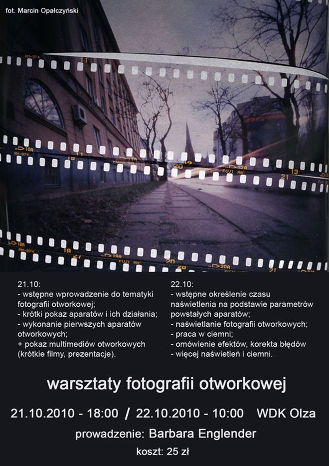 WDK Olza: poznają tajniki fotografii otworkowej, Materiały prasowe