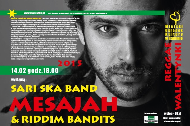 Mesajah, Sari Ska Band oraz Riddim Bandits wystąpią na Reggae Walentynkach w Radlinie!, materiały prasowe