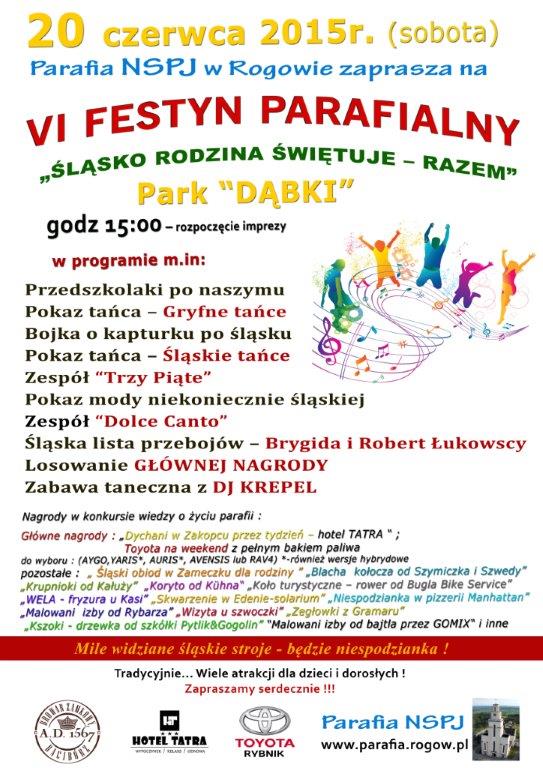 VI Festyn Parafialny w Rogowie już jutro! , materiały prasowe