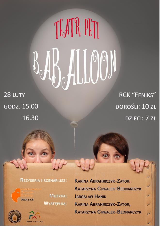 Balonowy spektakl dla najmłodszych w Rydułtowach , materiały prasowe RCK