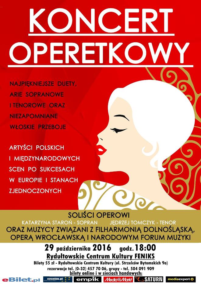 Najpiękniejsze arie i duety operetkowe usłyszymy w Rydułtowach!, materiały prasowe