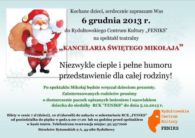 Gdzie spotkasz Świętego Mikołaja w Wodzisławiu i okolicach?, materiały prasowe