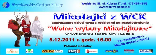 Teatralne Mikołajki w WCK i na rynku, Materiały prasowe