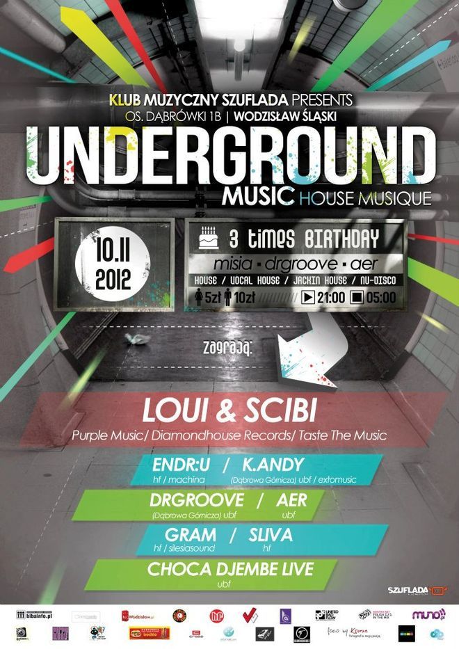 Szuflada: Underground Music - 3times b-day!, Materiały prasowe
