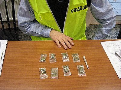 Schowali marihuanę pod siedzenie, KPP w Wodzisławiu Śl.