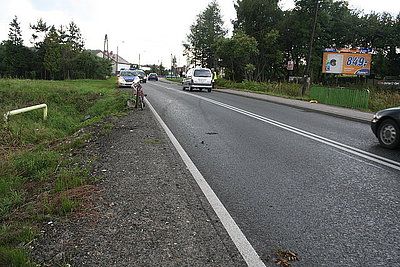 Rowerzystka zginęła pod kołami samochodu, KPP w Wodzisławiu Śląskim