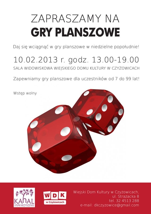 Niedzielne gry planszowe w Czyżowicach, WDKC