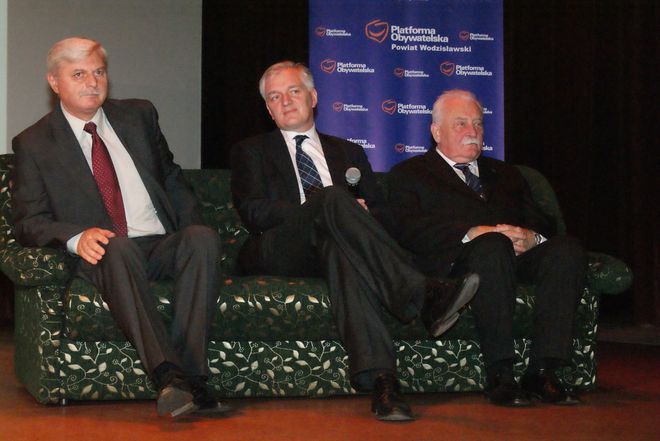 Spotkanie z Jarosławem Gowinem organizowali poseł Ryszard Zawadzki i senator Antoni Motyczka.